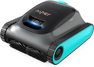 AIPER Scuba S1 Cordless Robotic Cleaner, Smart Navigation for Inground Pools up to 1,600 Sq.ft, 3 Hours Runtime Wall and Waterline Cleaning Vacuum (Renewed)
