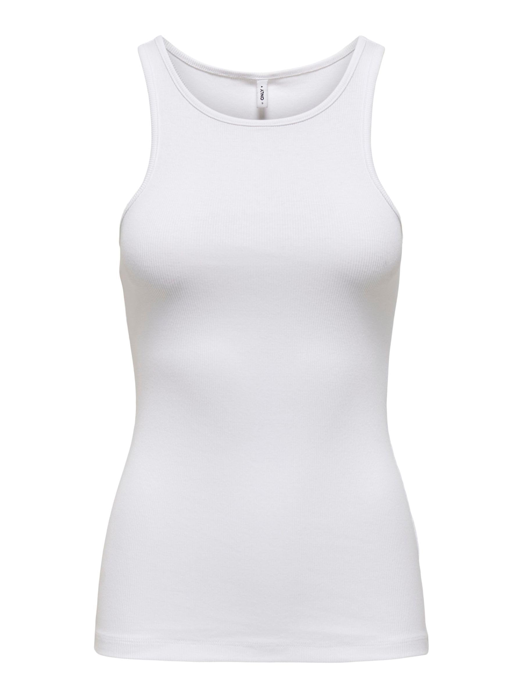 ONLY Women's Onlkenya Rib Tank Top JRS Noos Top (Pack of 1)
