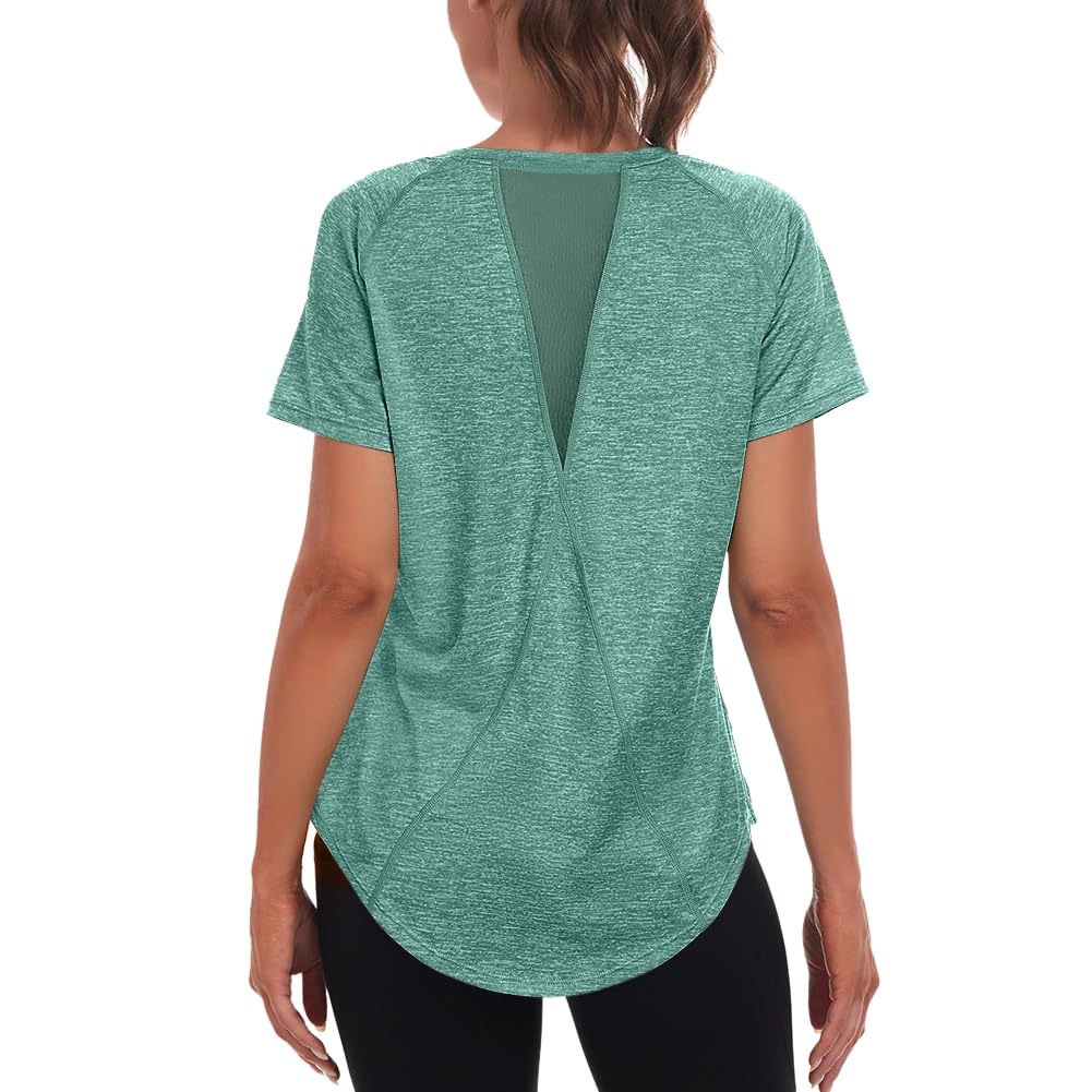 Jlowesun Women's Sports T-Shirts and Tops Short Sleeve, Lightweight Functional B