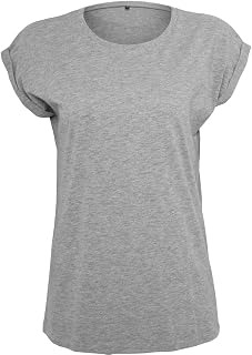 KiarenzaFD Build Your Brand Ladies Extended Shoulder Tee Heather Grey XXL BY021-00431-0060