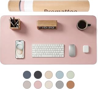 EXTRA LARGE NON-SLIP DESK PAD PROTECTOR - GRIP YOUR DESK FIRM AND SLIP RESISTANT YOU HAVE EVER SEEN IT! Vegan Leather Waterproof Laptop Mat for Keyboard & Mouse
