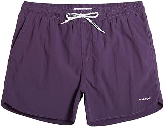 maamgic Men's Swim Trunks 5 Inch Mesh Lining Quick Dry Swim Shorts