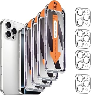 4 Pack Privacy Screen Protector for iPhone 11 Pro Max 6.5 Inch with 4 Pack Camera Lens Protector, Anti Spy Tempered Glass Film, Anti-Scratch, Touch Sensitive, Case Friendly