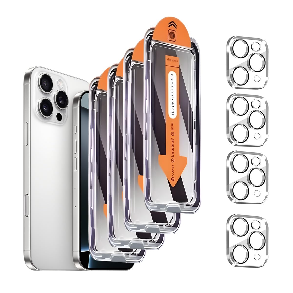 4 Pack Privacy Screen Protector for iPhone 11 Pro Max 6.5 Inch with 4 Pack Camer