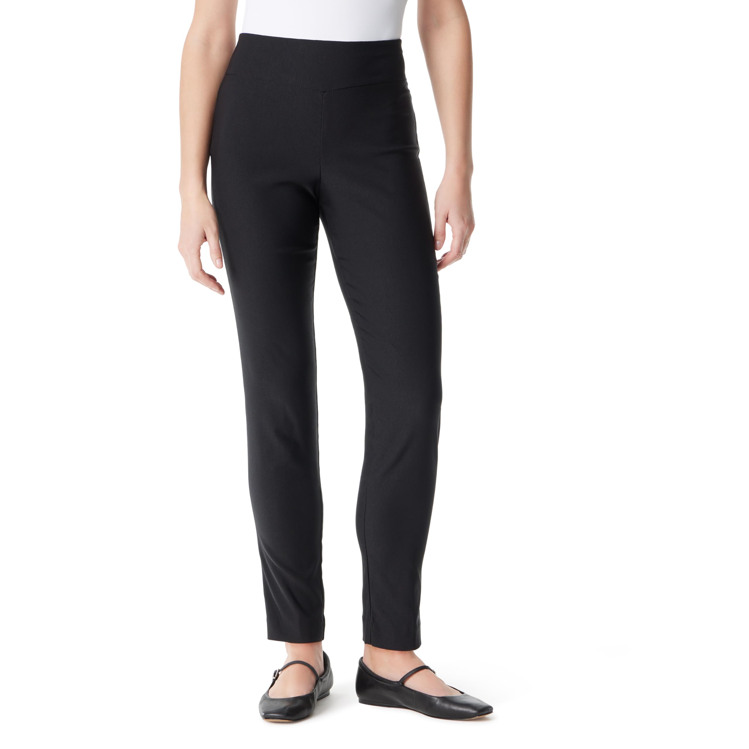 Gloria Vanderbilt Womens Pull on Tummy Slimmer Trouser Pant StandardPants