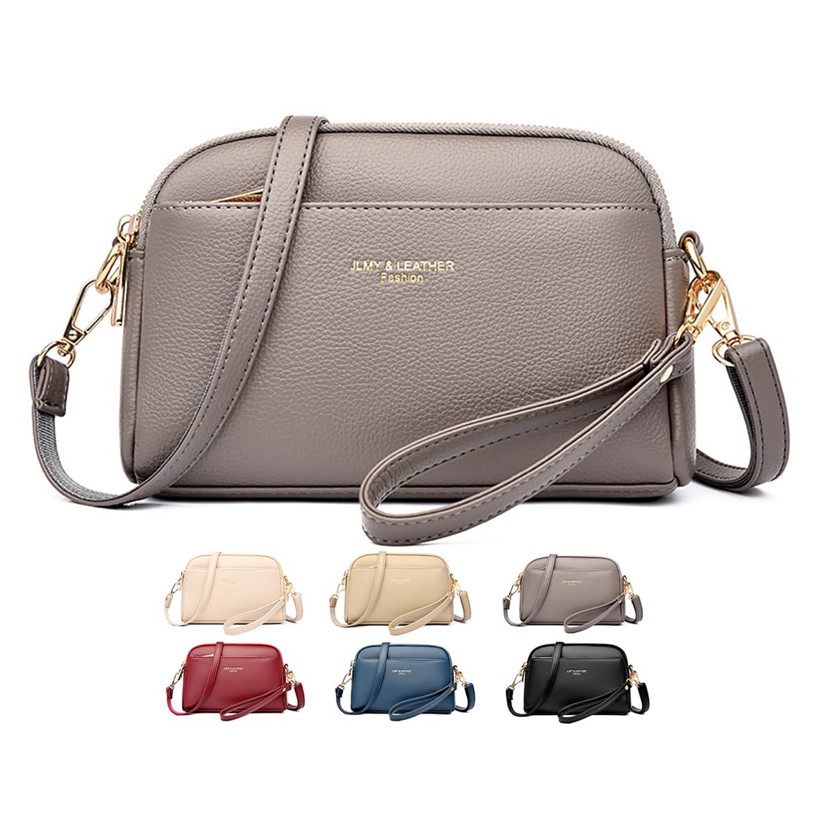 Crossbody Bags for Women Vegan Leather Purses Shoulder Handbags with Adjustable 