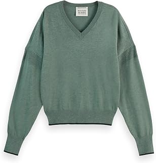 Scotch & Soda Women's Relaxed-fit V-Neck Pullover Sweater (Pack of 1)