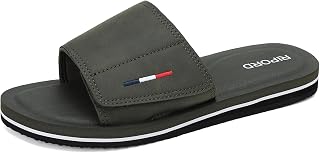 Men's Sandals Adjustable Latex Sole Mules Bath Slippers Comfortable Non-Slip Mules Summer