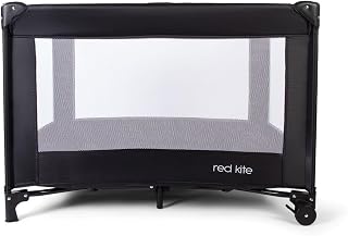 Red Kite Black Sleep Tight Travel Cot, Black