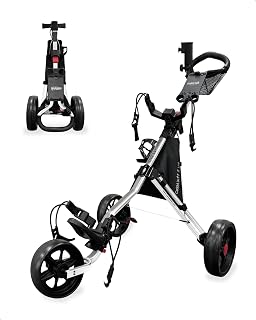 Caddytek CaddyLite 11.5 V3 3 Wheel Golf Push Cart - SuperLite Deluxe, Lightweight, Easy To Fold Caddy Cart Pushcart