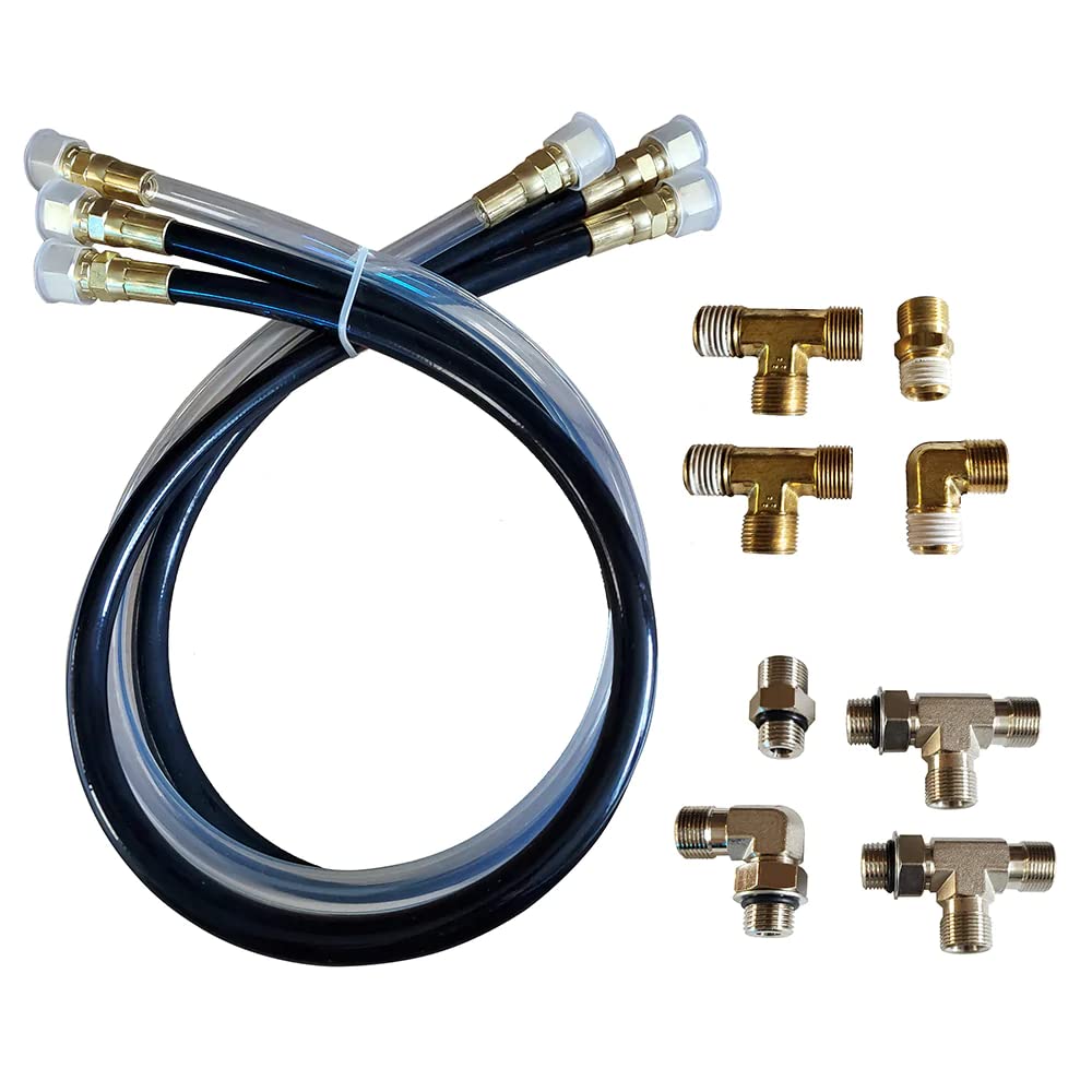 Octopus Autopilot Drives OC17SUK42, 30" Hose & Fitting Kit Including Orb NPT Hel