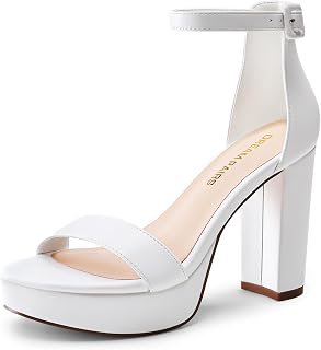 DREAM PAIRS Sandales confortables à talon épais pour femme