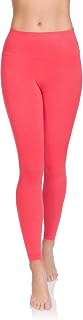 SOFTSAIL Women's Leggings 95% Cotton Leggings for Women High Waist Total Length Legging Elastic Trousers Leisure Relax Walking