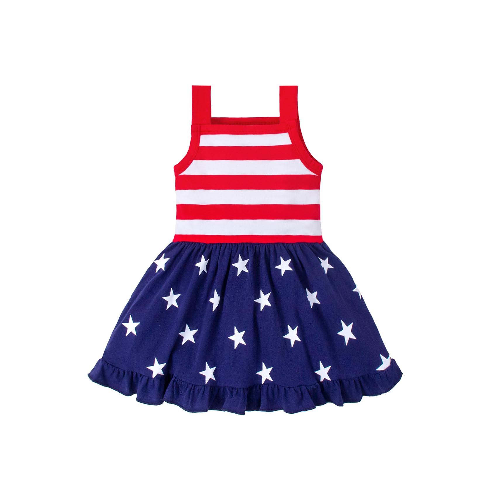 6M-12Y Toddler Girls 4th of July Outfits Baby Girl Patriotic Clothes Independenc