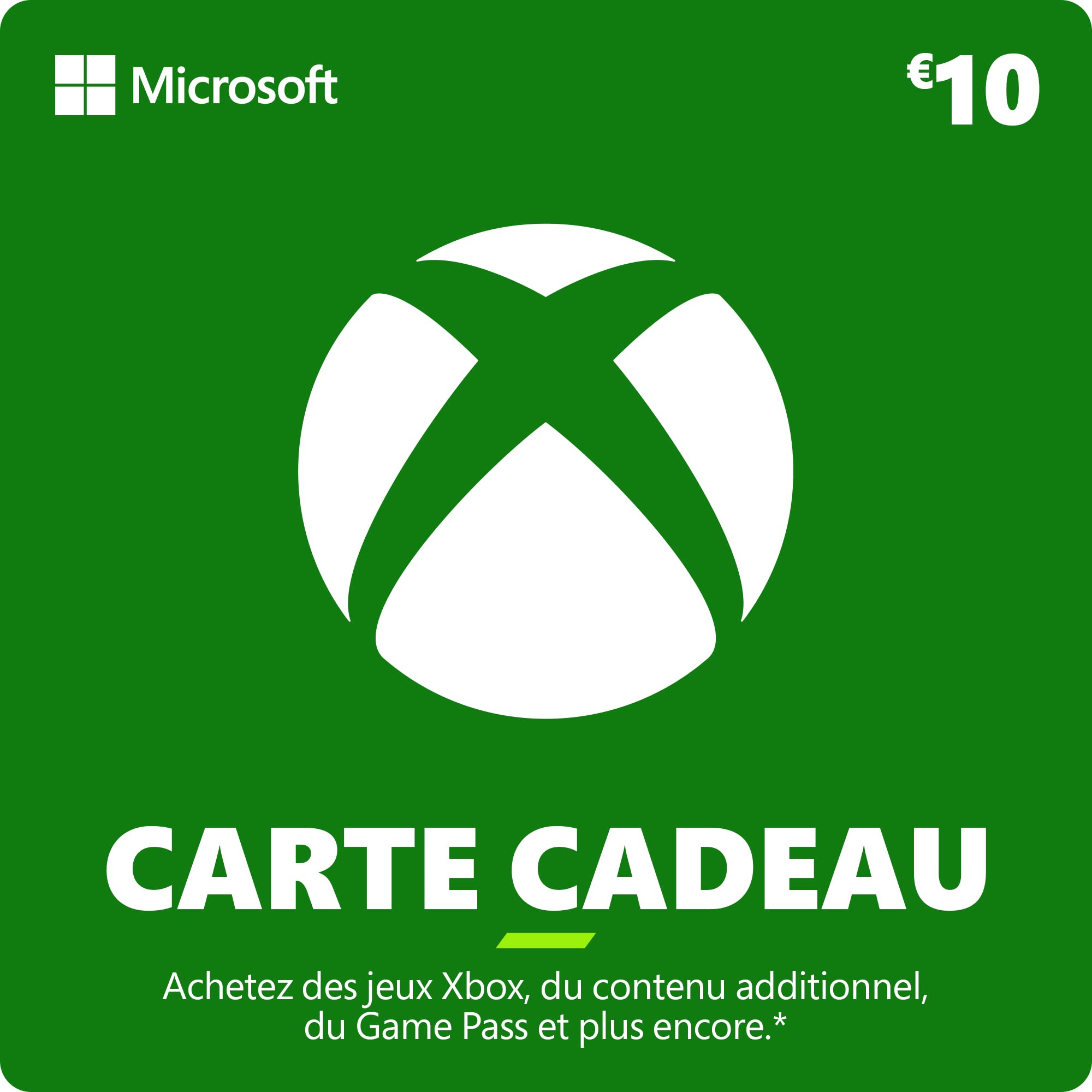 Xbox Carte Cadeau 10 EUR [Code Digital]