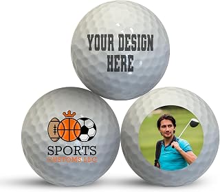 HAMMET Custom Golf Balls Personalized Golf Ball for Men & Women in 5 Colors