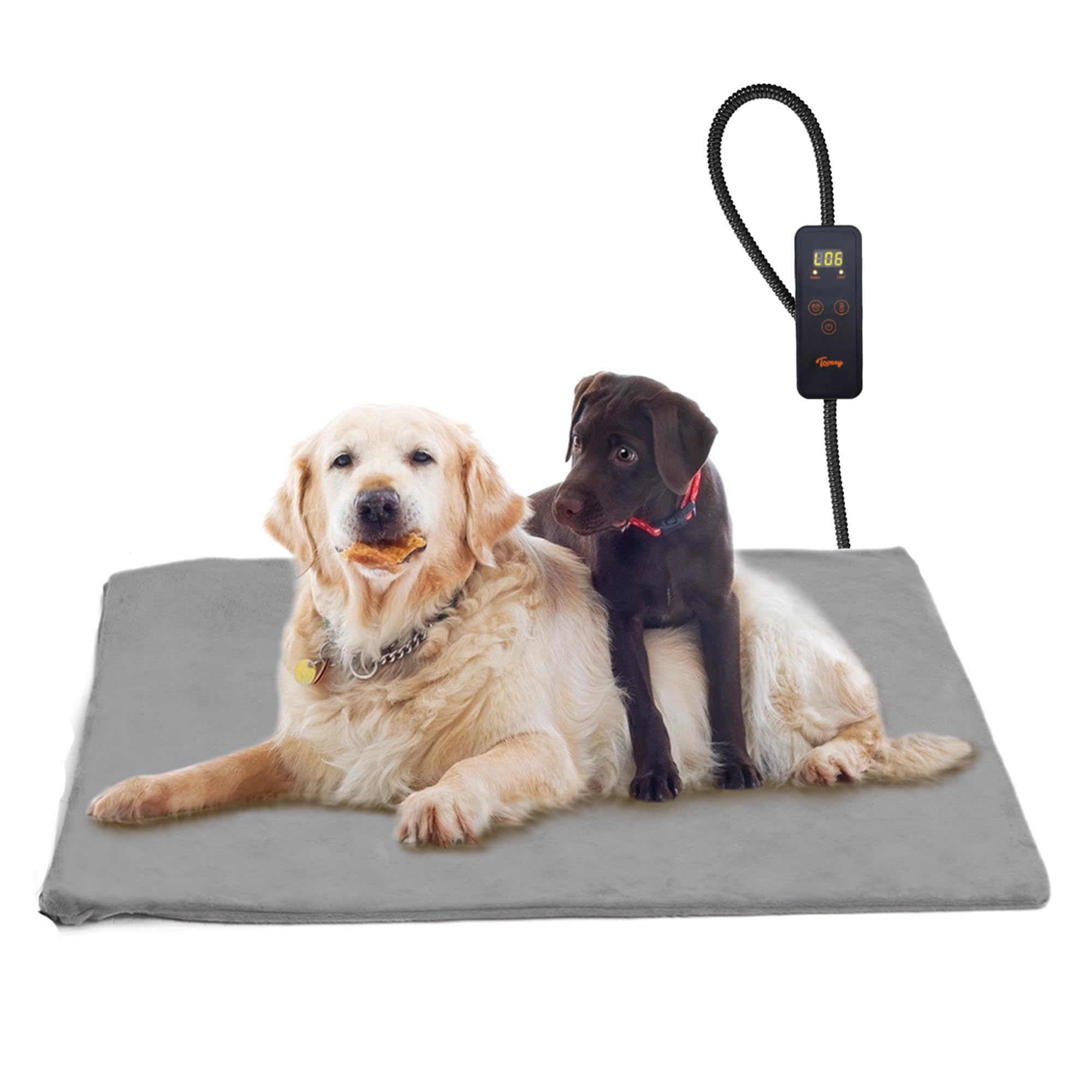Toozey Dog Heat Pad Electric 120 * 70cm, 5 Adjustable Timer & 6 Adjustable Tempe
