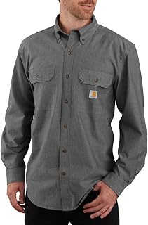Carhartt Men's Loose Fit Midweight Chambray Long Sleeve Shirt