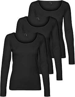 VERO MODA Vmmaxi My LS Soft Uneck Ga Noos Women's Long-Sleeved Shirt