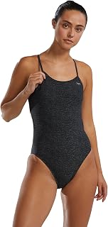 TYR Durafast One Cutoufit Swimsuit One-Piece Swimsuits, Pitch Black, 36 for Women