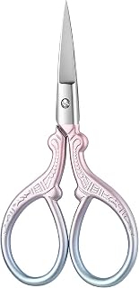 Vintage Cross Stitch Scissors for Cutting Threads Accurately Small Antique Style Sewing Tool Pink