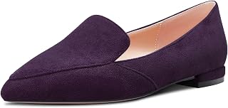 Castamere Women's Low Heel Heel Pointed Toe Slip-On Pumps Wedding Office Shoes
