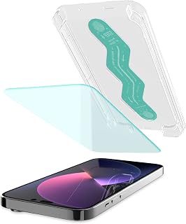 Smartish 2 Pack Tempered Glass Screen Protector for iPhone 14 Pro Max - Tuff Sheet - Easy Install Frame [Scratch Resistant] Case Friendly - Dynamic Island Compatible Crystal Clear
