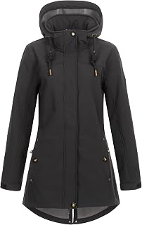 Ankerglut Women's Short Coat with Hood Lined Softshell Transition Jacket #Anker Glutbreeze