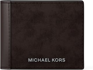 Michael Kors Mason Billfold Portafoglio Uomo, Hardware argento/pelle scamosciata/Cioccolato, One Size