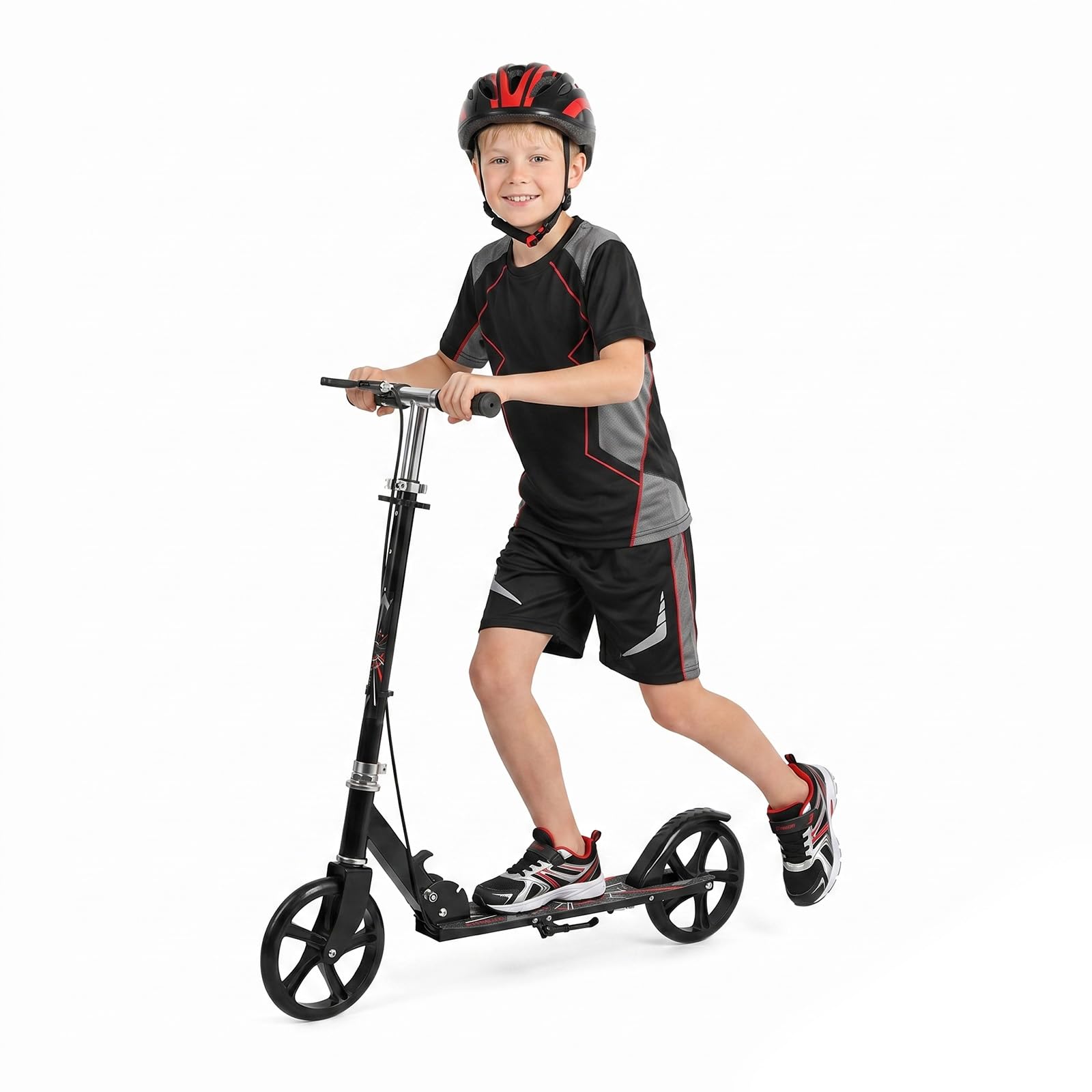 BEOSIOR Kick Scooter for Kids Ages 8-12, 2-Wheel Foldable Kids Scooter | with Ad