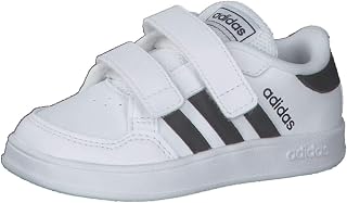 adidas Boys Unisex Children's Breaknet I Gymnastics Shoes, White Ftwr White Ftwr White Vivid Green
