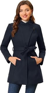 Allegra K Women's Casual Trench Coat