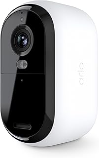 Arlo Essential Security Camera 1080p HD, Outdoor - Indoor, 2nd Gen, Wireless Rechargeable Camera, 2-Way Audio, Color Night Vision, Wide Angle - White (Renewed)