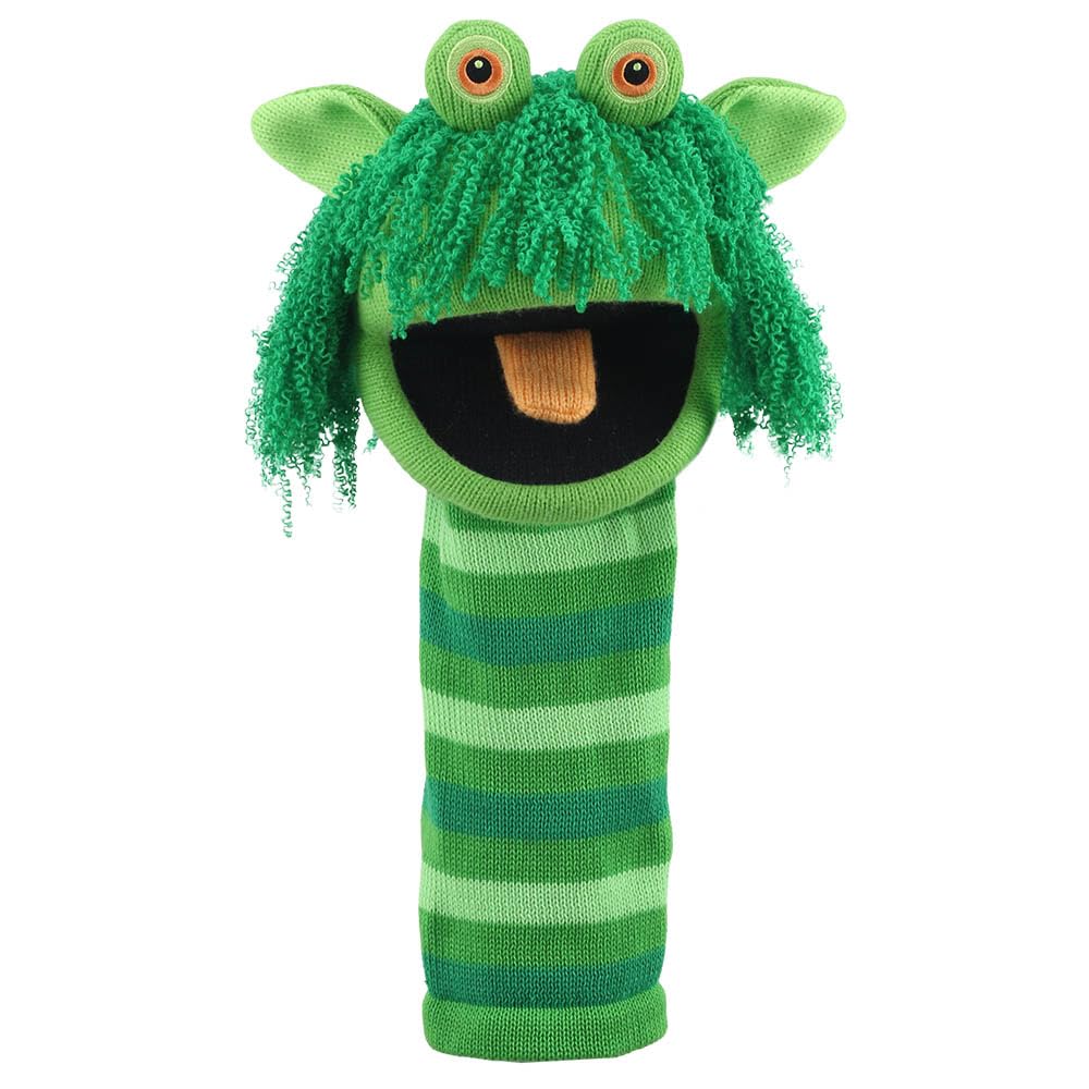The Puppet Company Squelch ECO Sockette Hand Puppet - Eco-Friendly Swamp Monster