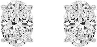 GILDED 1-3 Ct IGI Certified Lab Grown Diamond Stud Earrings For Women, 14KT