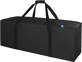 COOLBEBE 36-Inch Large Travel Duffle Bag, 100L Heavy Duty Luggage, Black | Upgrade 2-way Lockable Zippers, Sturdy & Water Resistant for Sports Equipment, Camping & Moving