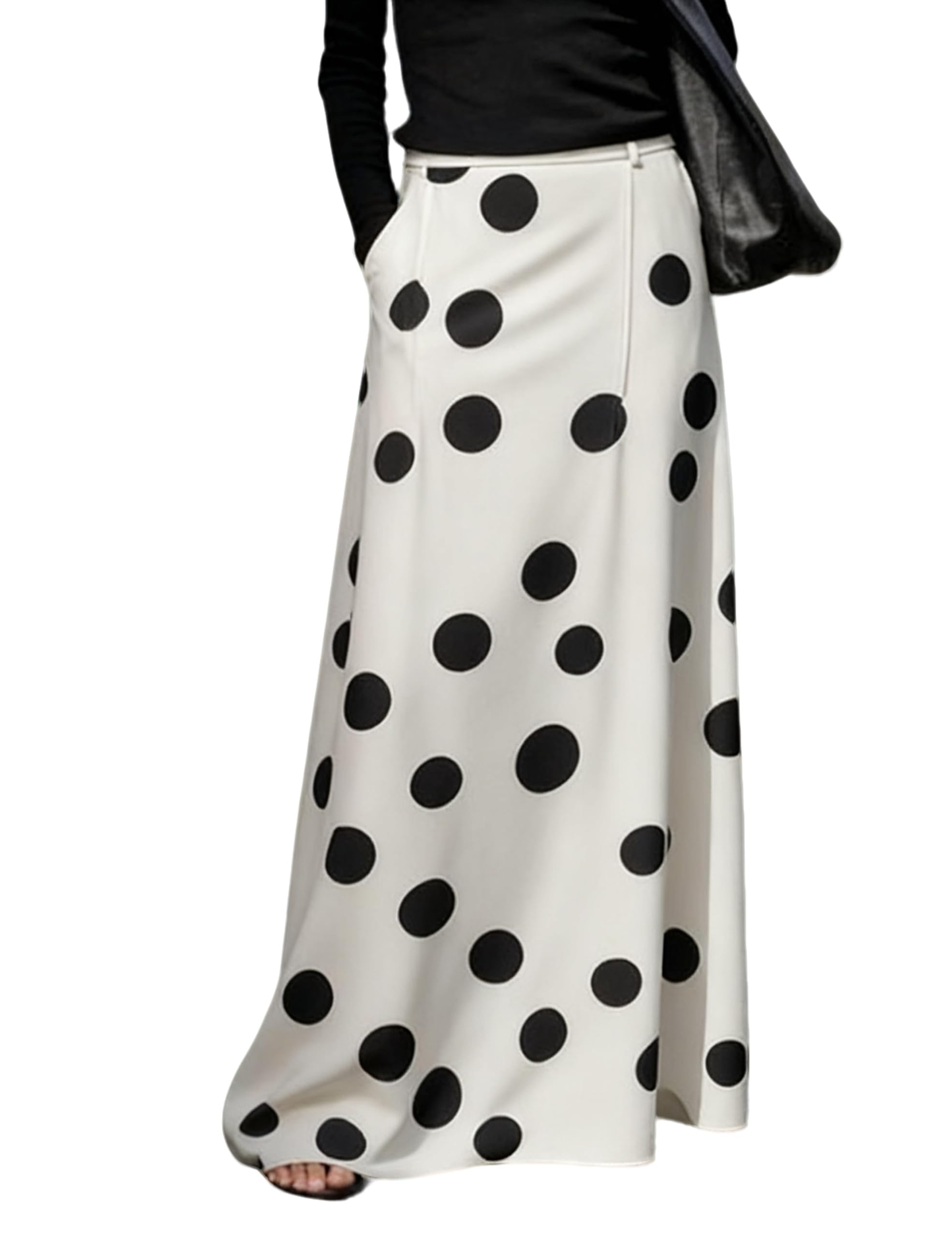 Women's Long Maxi Skirt Elegant High Waist H Line Long Straight Maxi Skirts for 