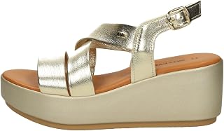Valleverde White Leather Covered Wedge Sandal 24400-WHITE