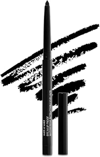 wet n wild Mega Last Breakup Proof Waterproof Retractable Gel Eyeliner - Ultra Pigmented 16-Hour Long Wear, Smudge Proof Satin Finish Formula, Cruelty-Free &amp; Vegan - Charcoal