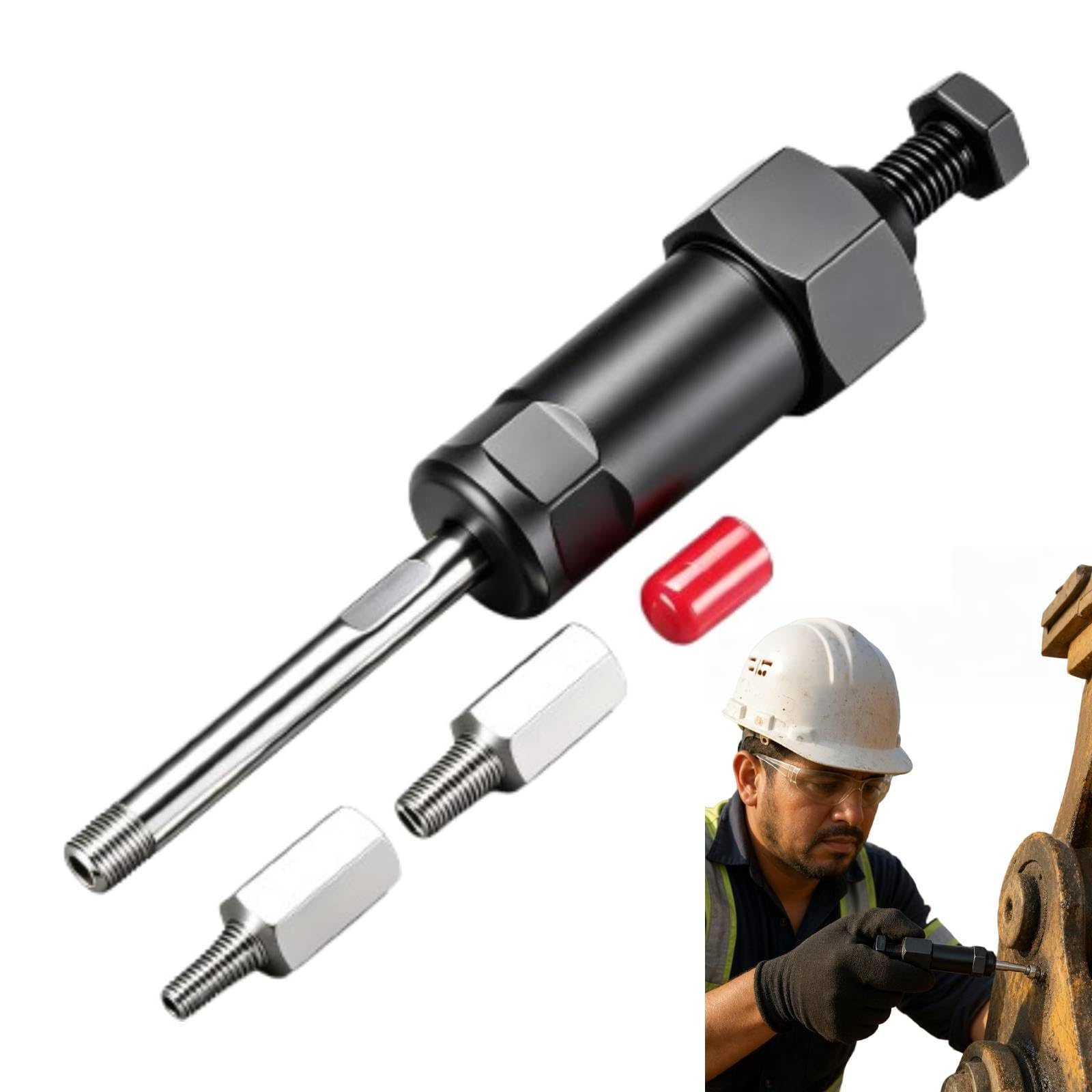 Heavy Duty Grease Fitting Unclogger Tool for Industrial Equipment | 600+ PSI Hyd