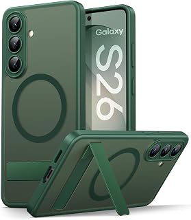 Vihibii for Samsung Galaxy S26 Magnetic Case with Stand, Green