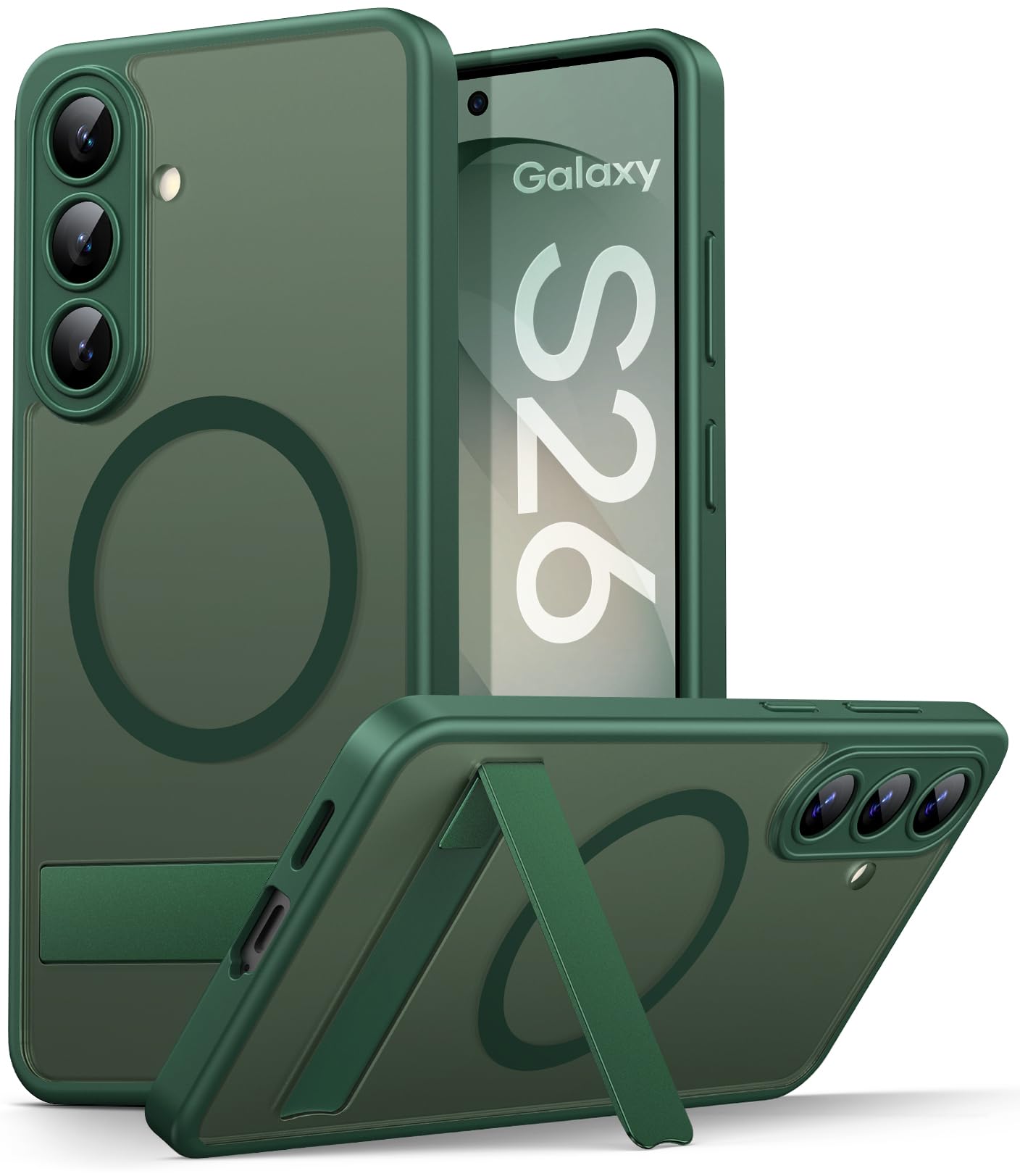 Vihibii for Samsung Galaxy S26 Magnetic Case with Stand, Green