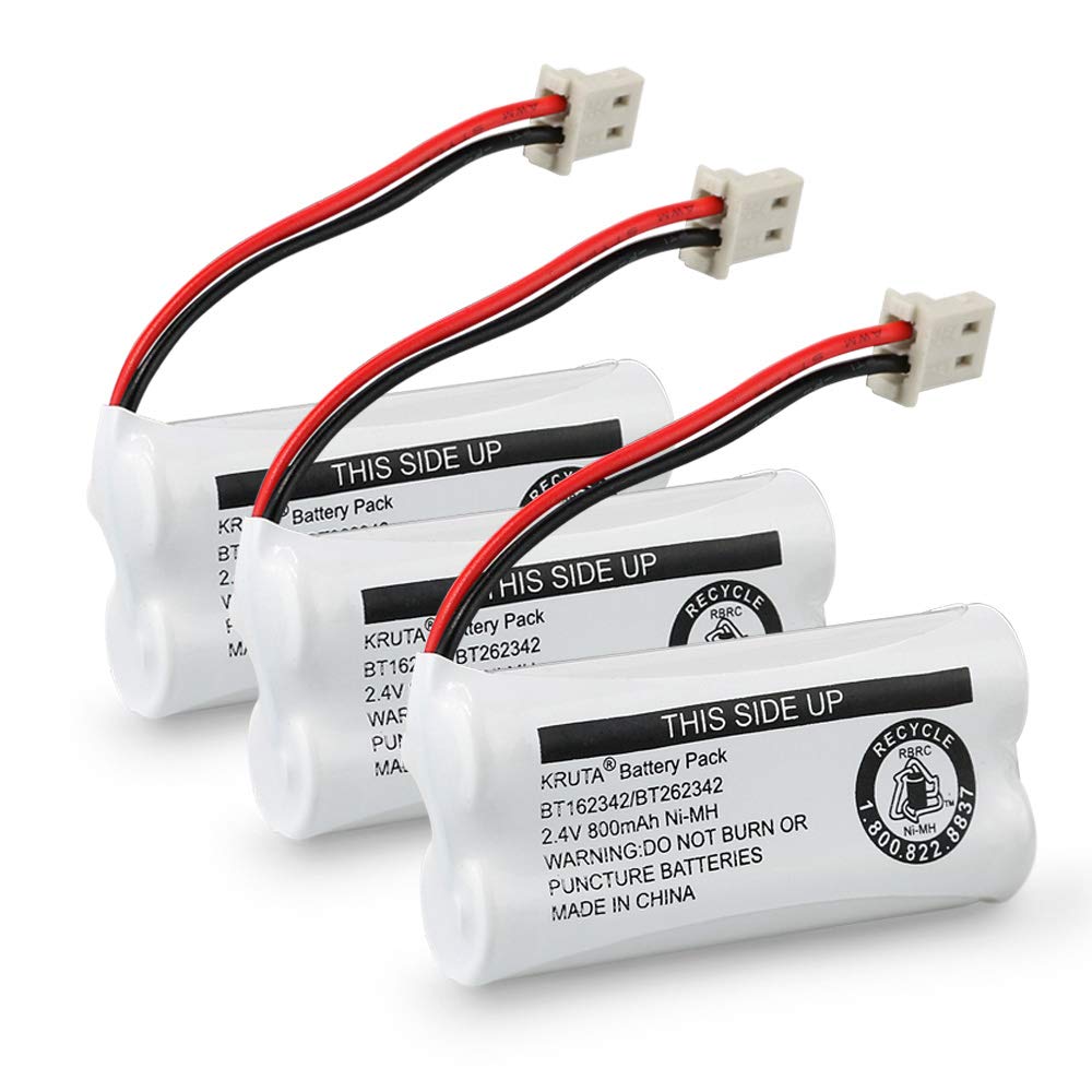 Kruta BT162342 BT262342 Cordless Phone Batteries Compatible with BT183342 BT2833