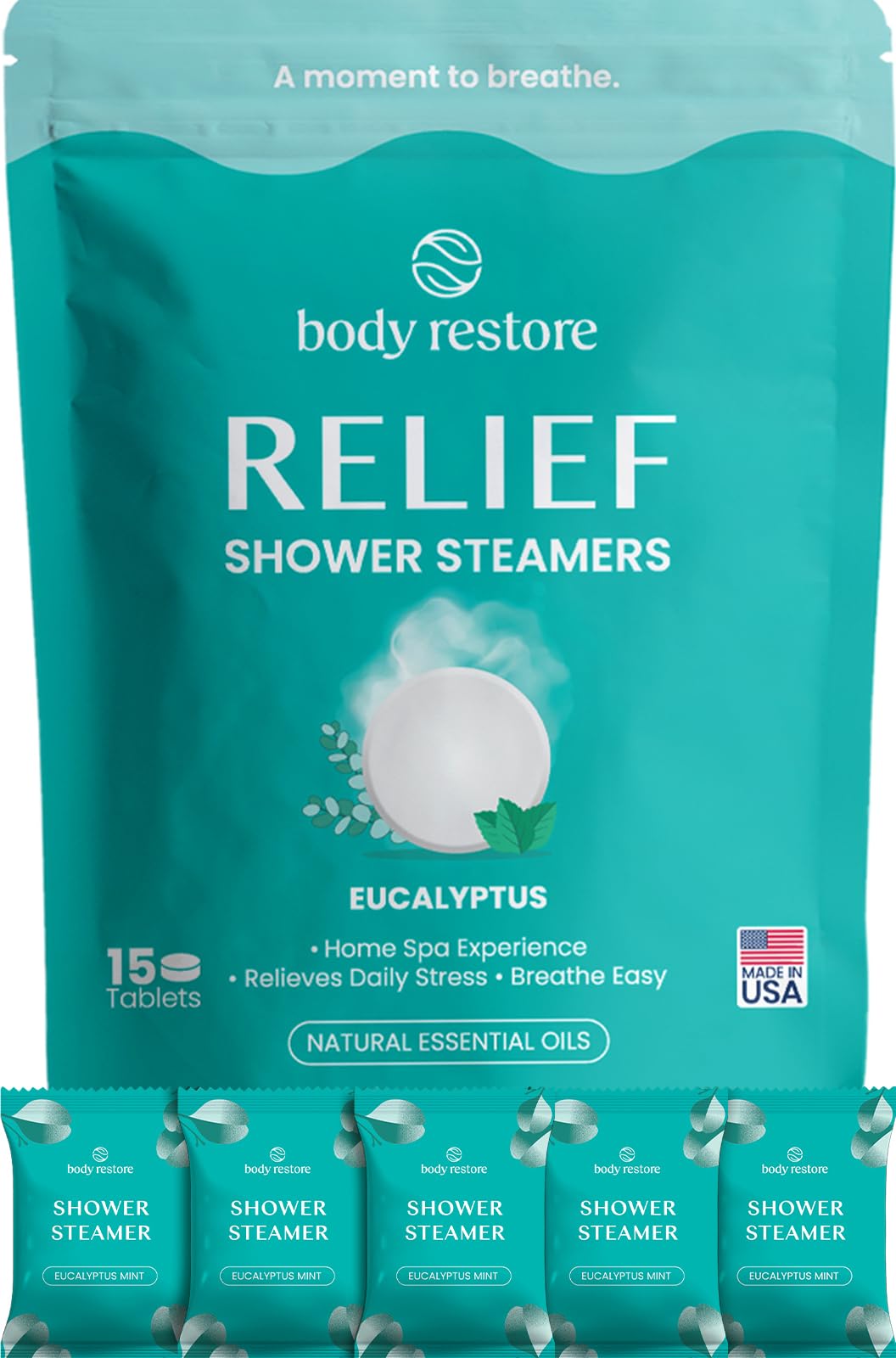Body Restore Shower Steamers Aromatherapy 15 Pack - Mothers Day Gifts for Mom, G