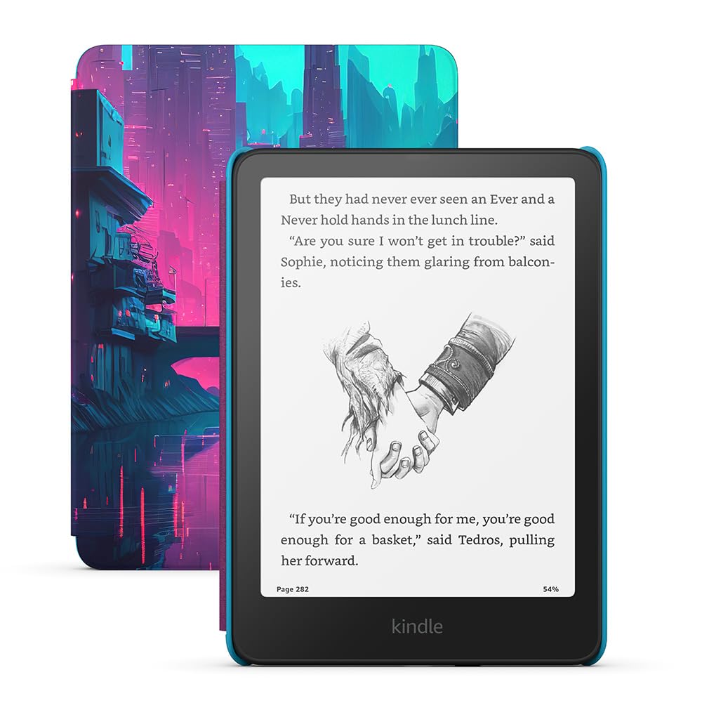 Amazon Kindle Paperwhite Kids (2024 model) larger glare-free display – Children 