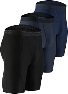DEVOPS 3 or 5 Pack Men's Compression Shorts with Pocket/Non-Pocket