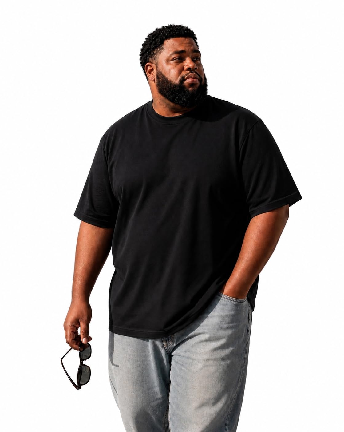 Premium Big & Tall Unisex Oversized T Shirt – Heavyweight 240 GSM Cotton Essenti