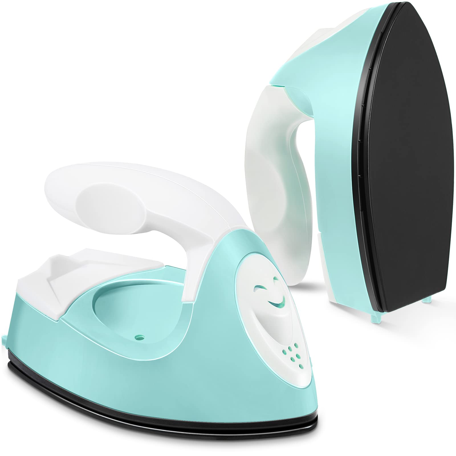 Honoson Mini Craft Iron with Charging Base Tiny,Mint Green | Portable Press for 