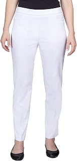 Alfred Dunner Women's Classic Allure Stretch Pull on Short Length Pant