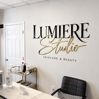 Custom Acrylic Sign for Wall, Professional 3D Laser Cut Acrylic Logo Sign Customized, Personalized Business Sign for Wall Salon Office Retail Studio Cafe Home Bedroom